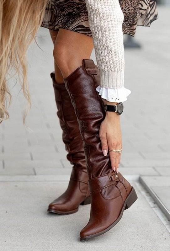 GLAIZA - Elegant Knee-High Boots
